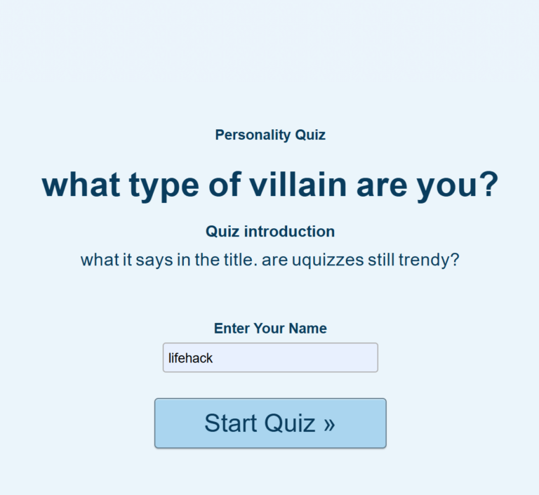 What Type Of Villain Are You