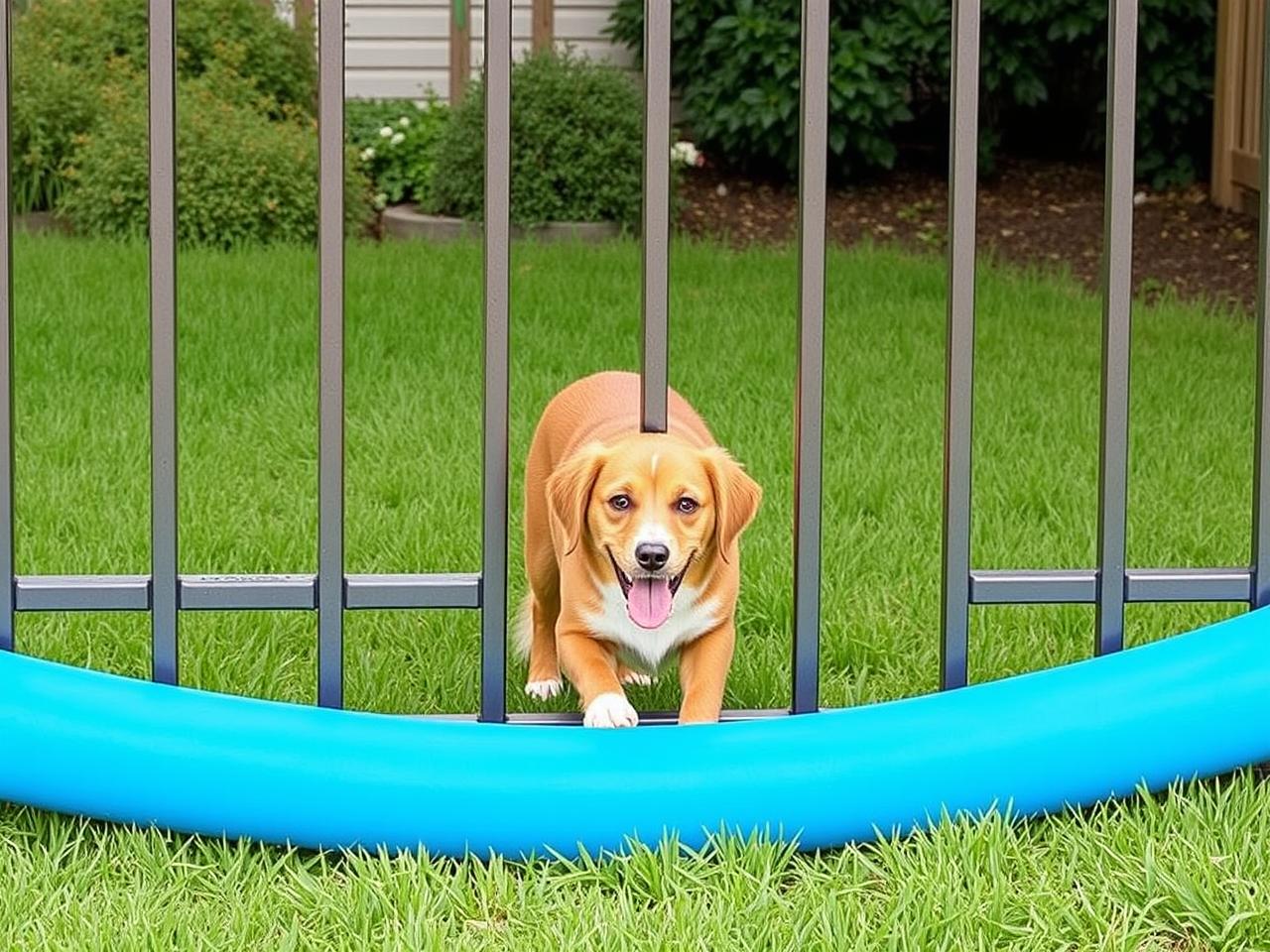 Use a Pool Noodle to Prevent Pets from Escaping Under Gates