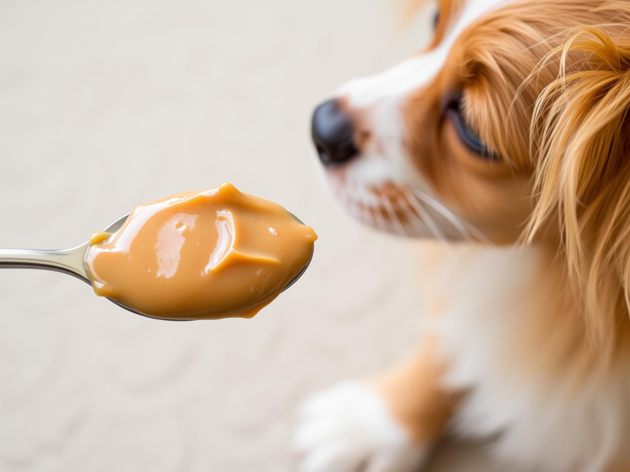 Peanut Butter on a Spoon to Distract Your Pet During Grooming