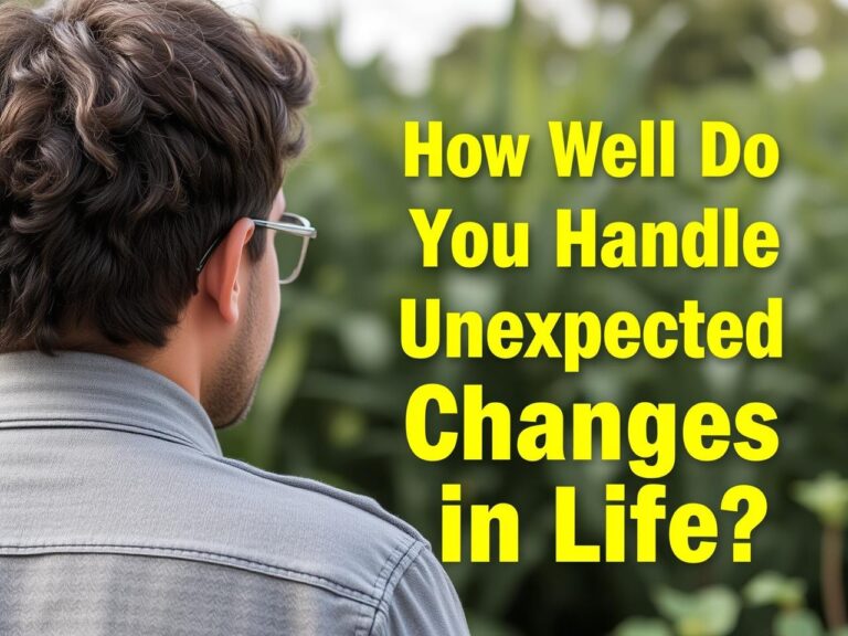 How Well Do You Handle Unexpected Changes in Life