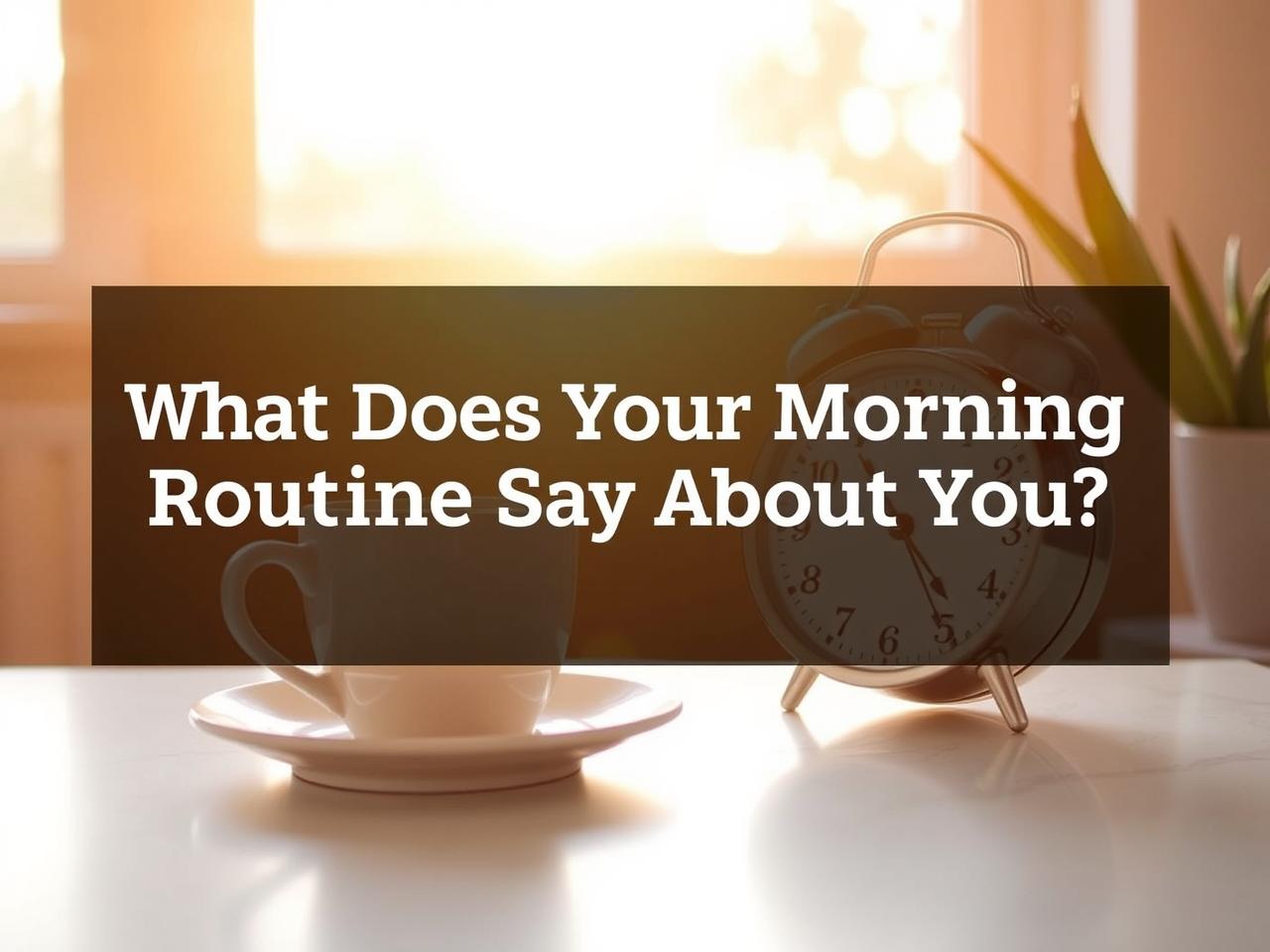 What Does Your Morning Routine Say About You