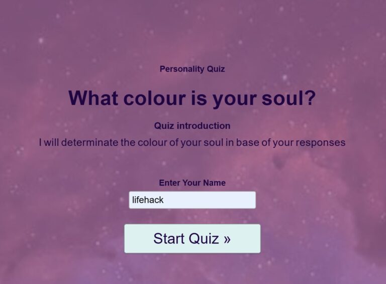 What colour is your soul?