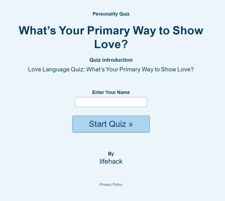 Love Language Quiz: What’s Your Primary Way to Show Love?