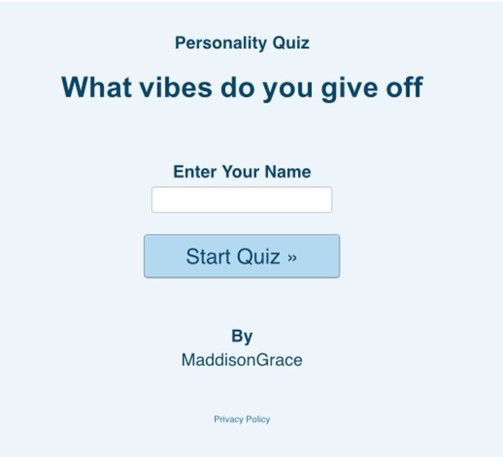 What vibes do you give off