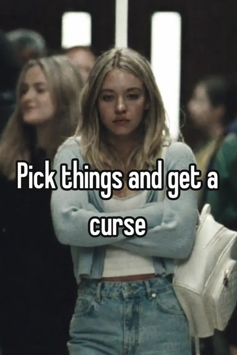 Pick things and get a curse