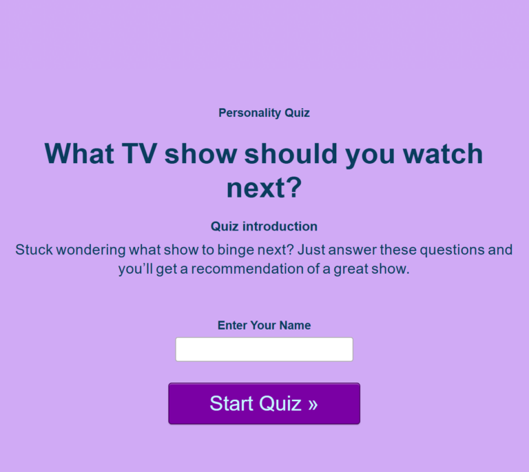 What TV show should you watch next?