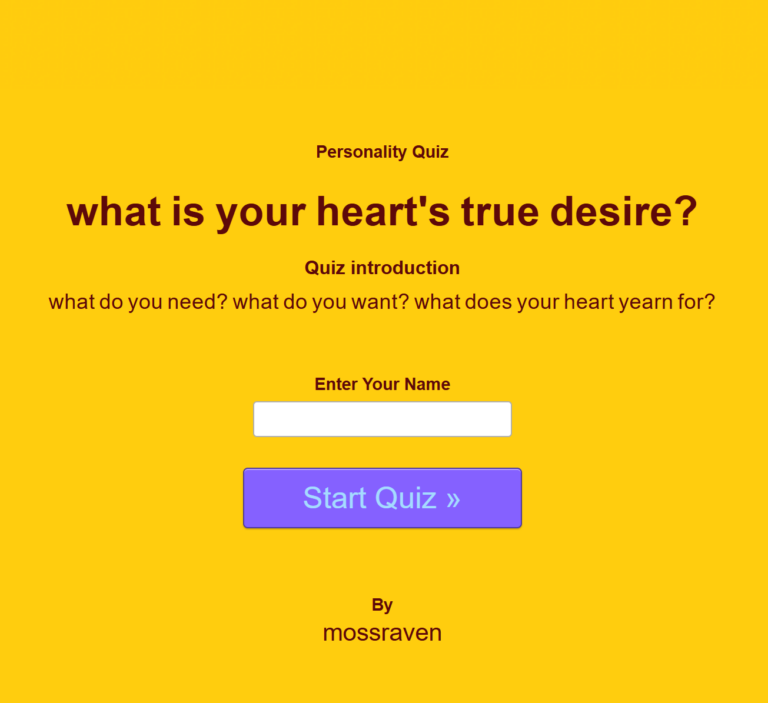 what is your heart’s true desire?