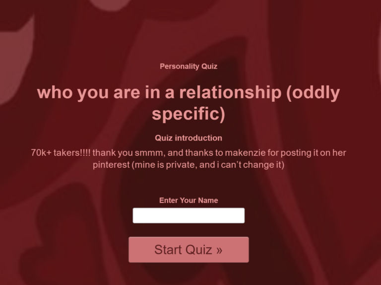 who you are in a relationship (oddly specific)