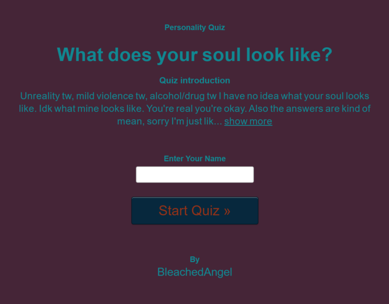 What does your soul look like?