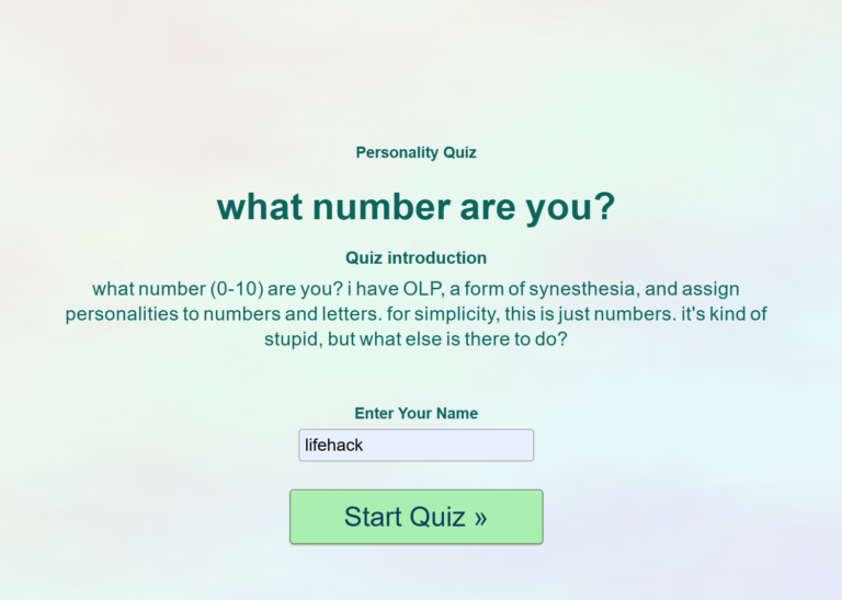 what number are you?