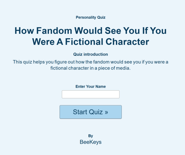 How Fandom Would See You If You Were A Fictional Character