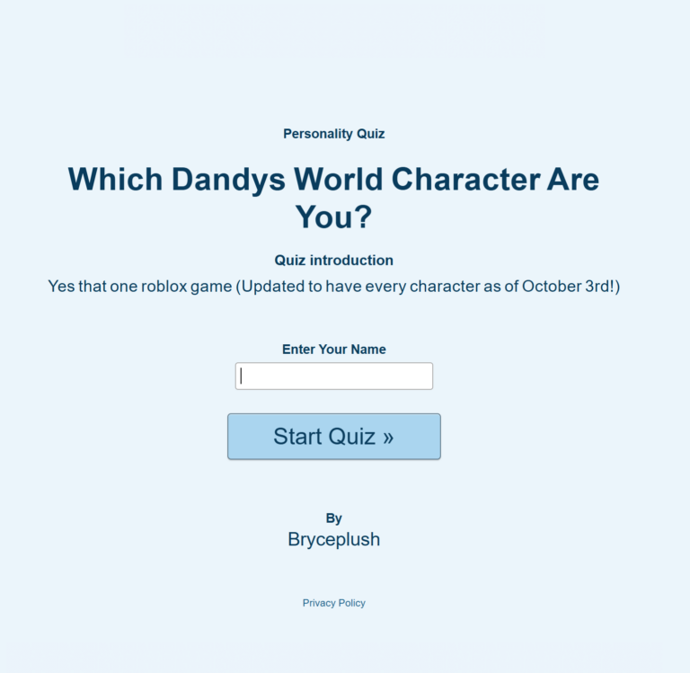 Which Dandys World Character Are You?