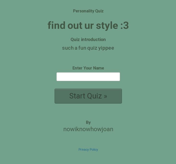 find out ur style :3