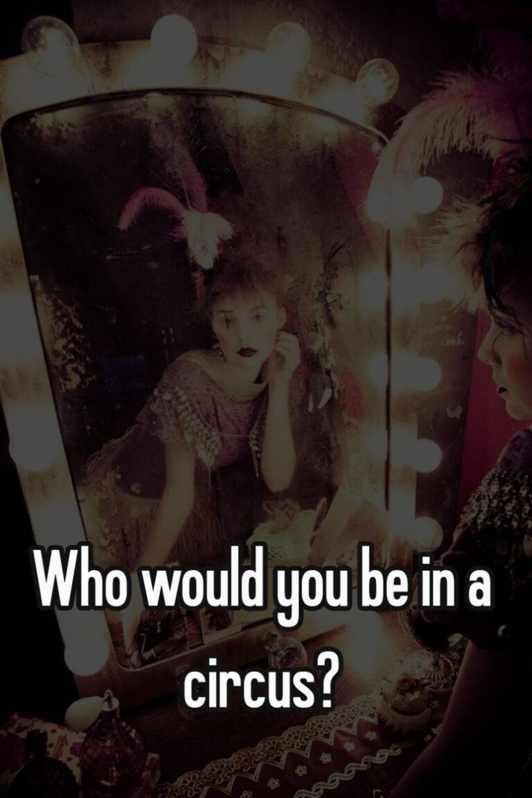 Who would you be in a circus?