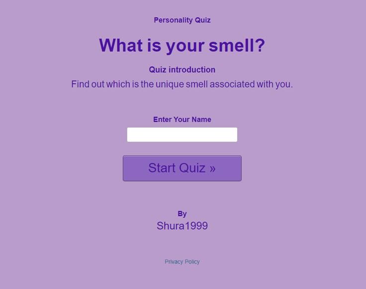 What is your smell?