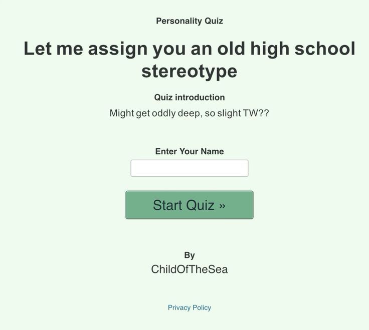 Let me assign you an old high school stereotype