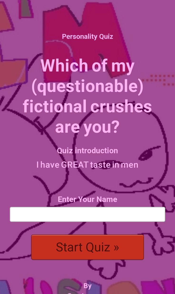 Which of my (questionable) fictional crushes are you?