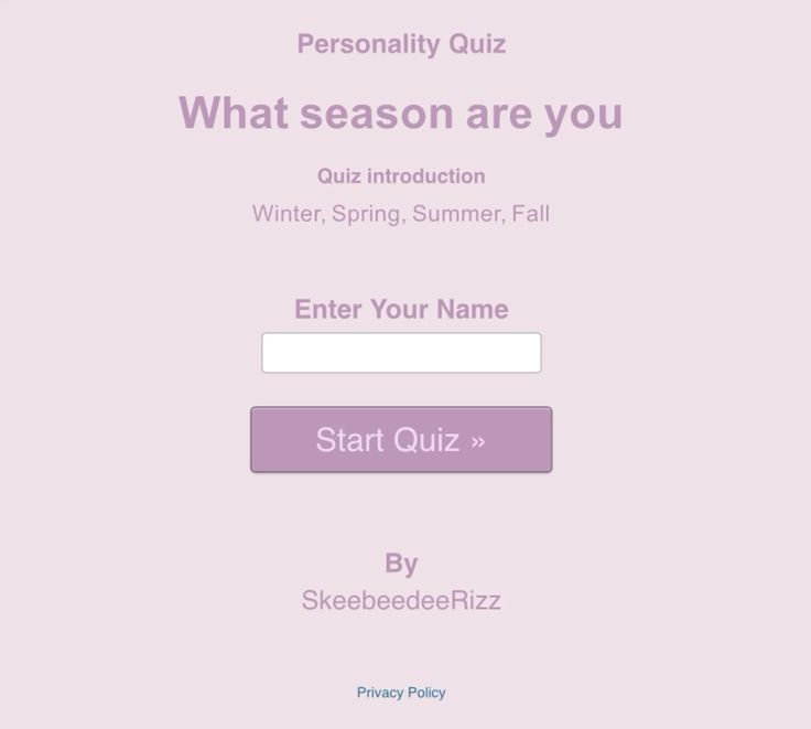 What season are you