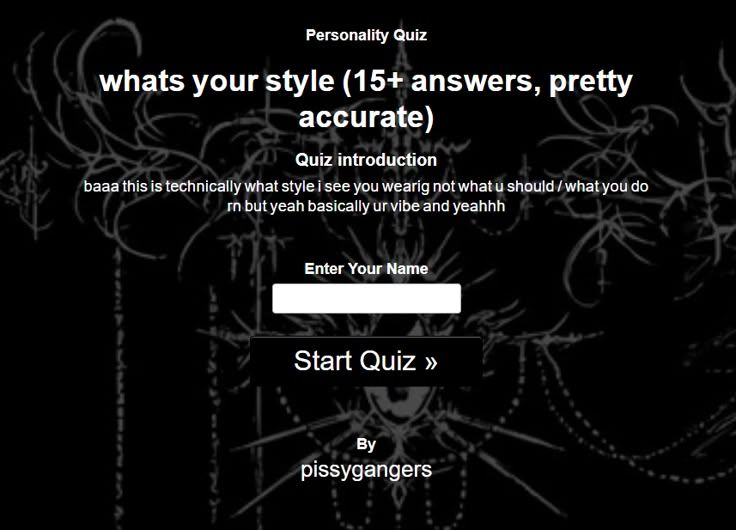 whats your style (15+ answers, pretty accurate)