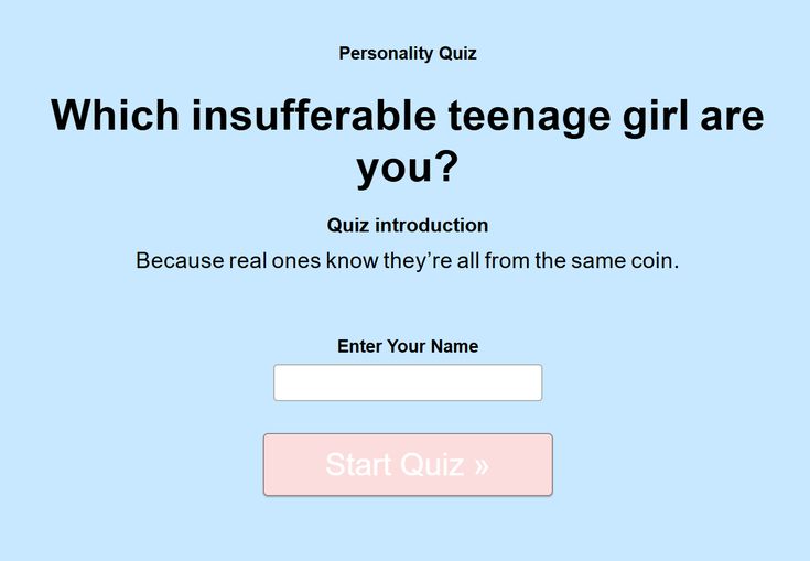 Which insufferable teenage girl are you?