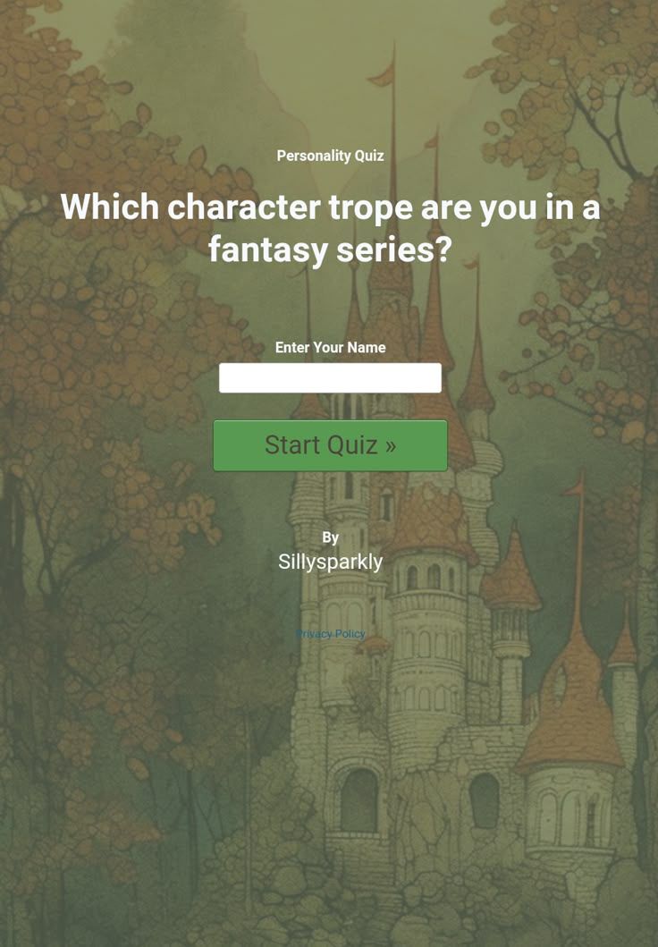 Which character trope are you in a fantasy series?