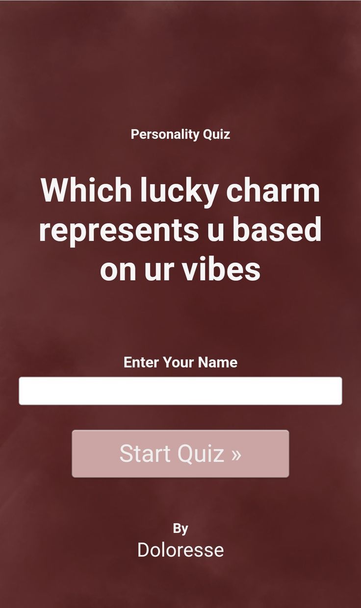 Which lucky charm represents you based on ur vibes