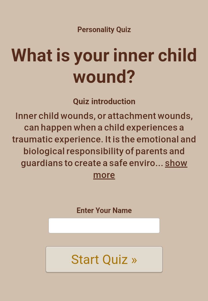 What is your inner child wound?
