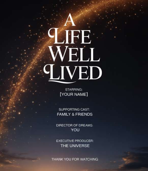 When you die, what credits will pop up on the screen?