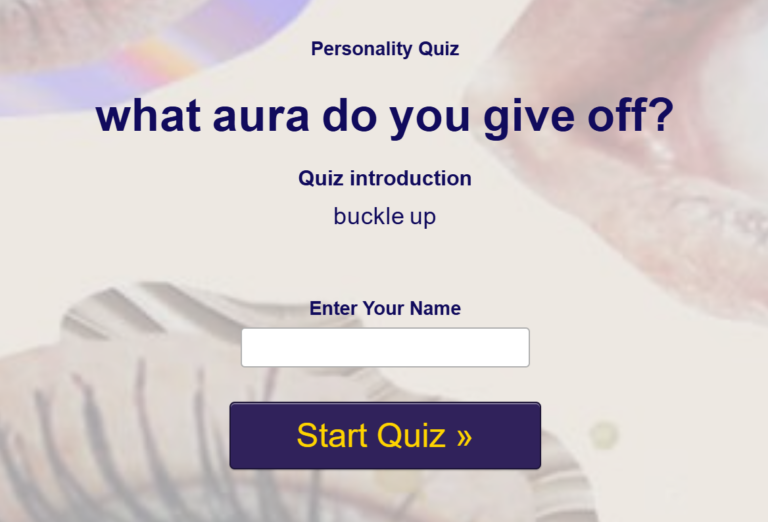 what aura do you give off?