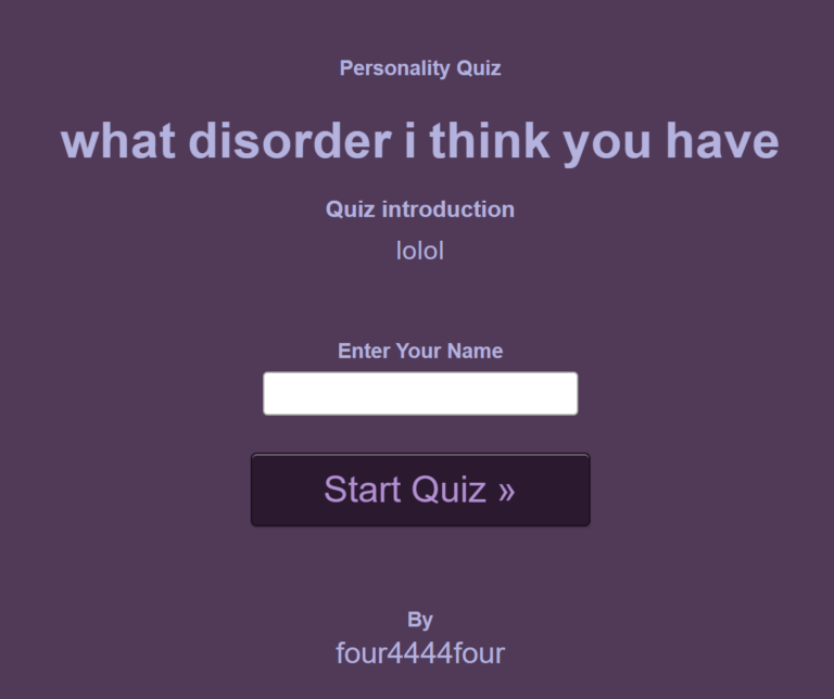 what disorder i think you have