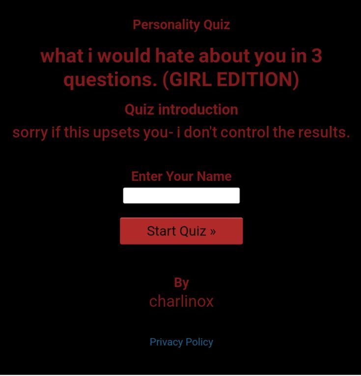 what i would hate about you in 3 questions. (GIRL EDITION)