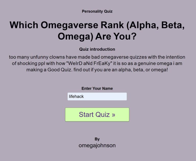 Which Omegaverse Rank (Alpha, Beta, Omega) Are You?