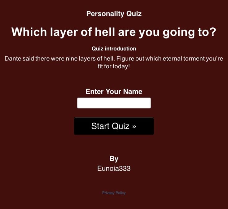 Which layer of hell are you going to?