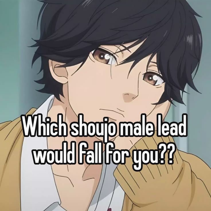 which shoujo male lead would fall for you?