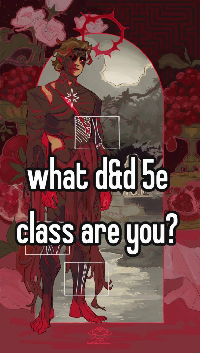 what d&d 5e class are you? (chaotic, inaccurate)