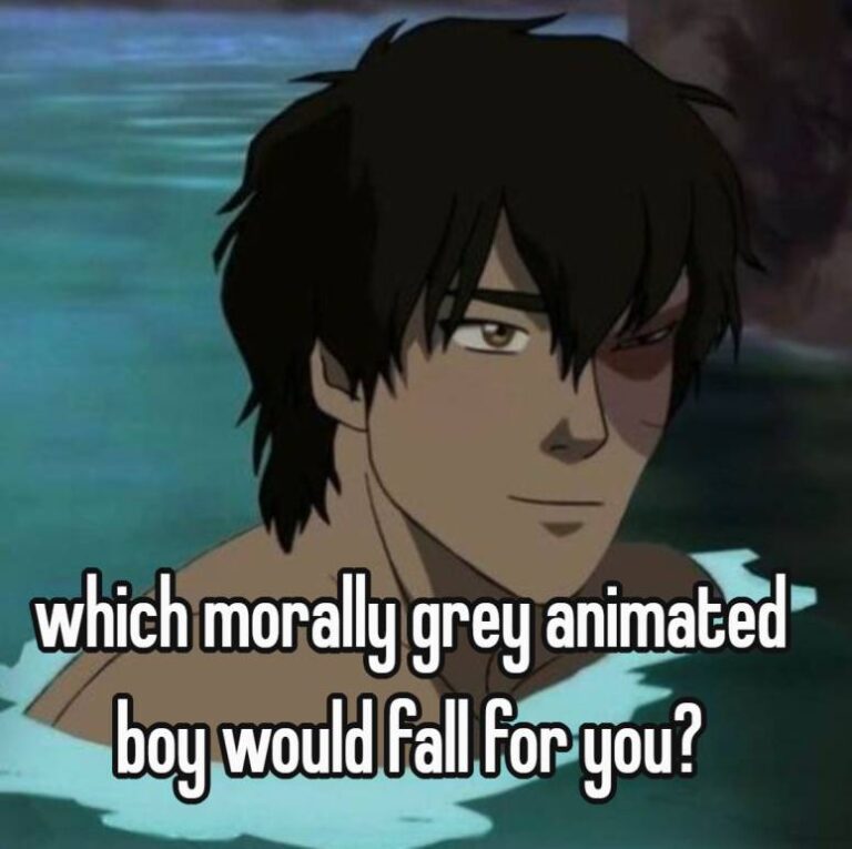 which morally grey animated boy would fall for you?