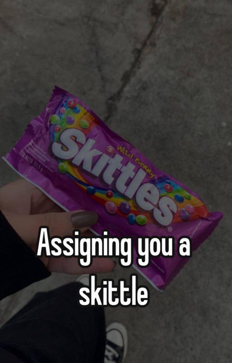 Assigning you a skittle