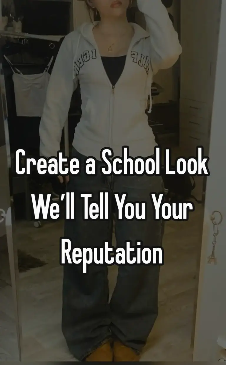 Create a School Look We’ll Tell You Your Reputation