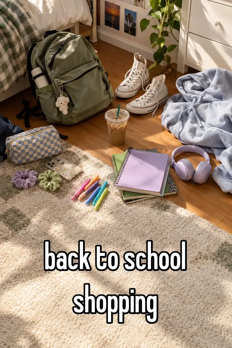 back to school shopping