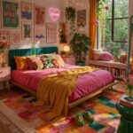 Colorful Dopamine Bedroom Ideas: A Cozy Maximalist Bedroom Full of Personality